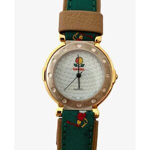 Watch Sunkist Logo Watch with Golfer Rest Band Vintage Collectibles Gift